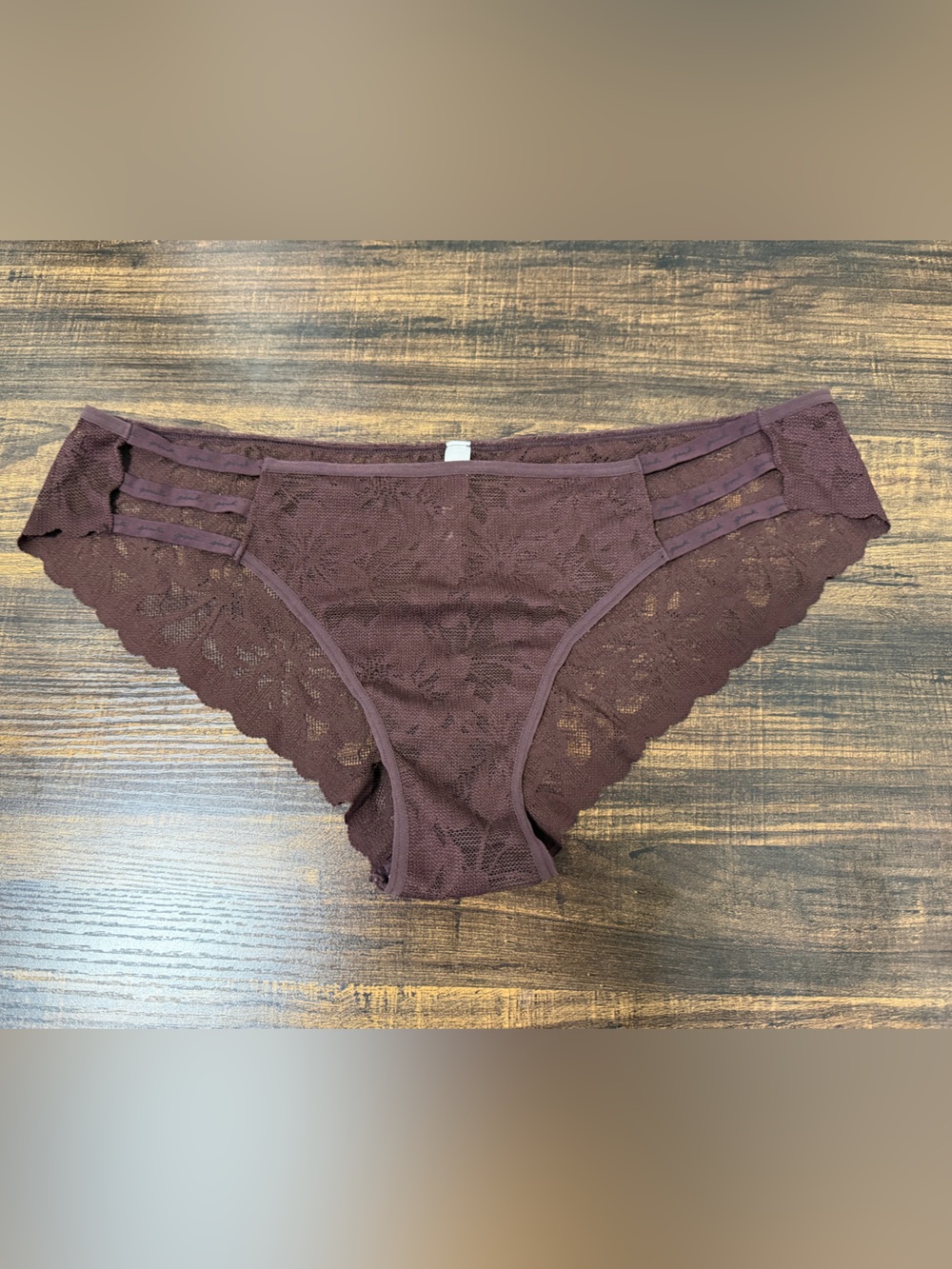 Victorias Secret PINK • Brown Lace Panties • XL